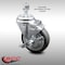 Service Caster 4 Inch SS Thermoplastic Rubber Swivel 1/2 Inch Threaded Stem Caster with Brake SCC SCC-SSTS20S414-TPRB-TLB-121315 - alternate 3